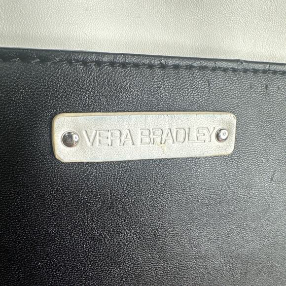 Disney Parks Vera Bradley Lazer Cut Mickey Mouse Icon Crossbody Bag Black +White - Picture 9 of 16